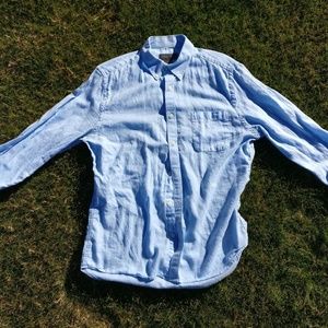 Tricots San Raphael Soft Blue Button Down - Medium